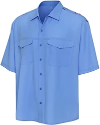Antigua Men's Texas Rangers Scatter Print Woven Short Sleeve Fishing Shirt