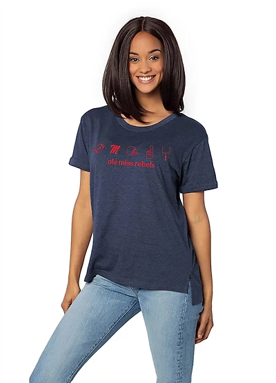 Chicka-d Women's Ole Miss Hustle Must Have T-shirt