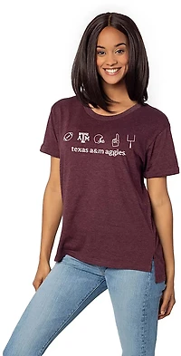 Chicka-d Women's Texas A&M Hustle Must Have T-shirt