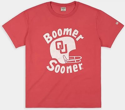 Homefield Men's University of Oklahoma Sooners Vintage Helmet Heavyweight Boxy Short Sleeve T-shirt