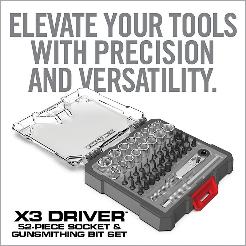 Real Avid X3 Driver 52-Piece Socket and Gunsmithing Bit Set
