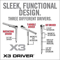 Real Avid X3 Driver 52-Piece Socket and Gunsmithing Bit Set