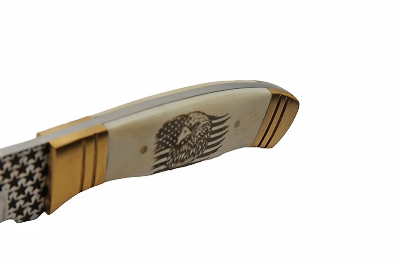 Rite Edge Sleek Bone Eagle Fixed Knife