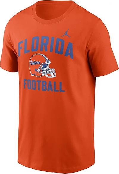 Jordan Men's Florida Gators Team Arch Football Helmet Cotton Short Sleeve T-shirt