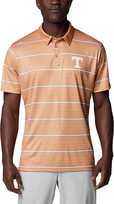 Columbia Tennessee Volunteers PFG Super Terminal Tackle Omni-Shade Stripe Polo