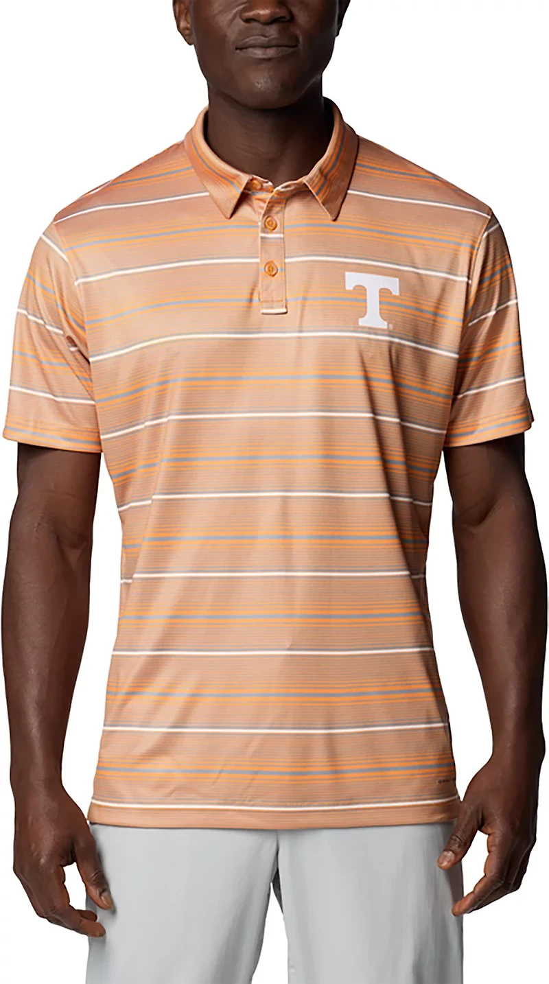 Columbia Tennessee Volunteers PFG Super Terminal Tackle Omni-Shade Stripe Polo