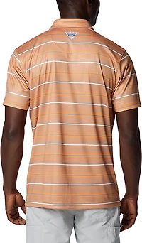 Columbia Tennessee Volunteers PFG Super Terminal Tackle Omni-Shade Stripe Polo