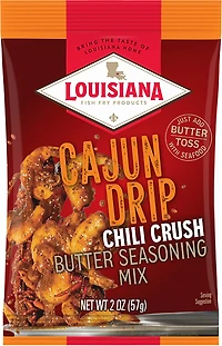 Louisiana Fish Fry Products Cajun Drip Chili Crush Seasoning Mix