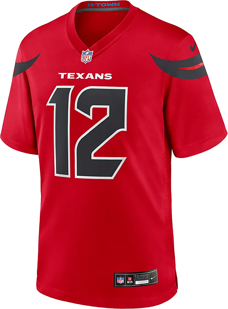 Nike Men's Houston Texans Nico Collins #12 Horn Logo Alternate Game Jersey