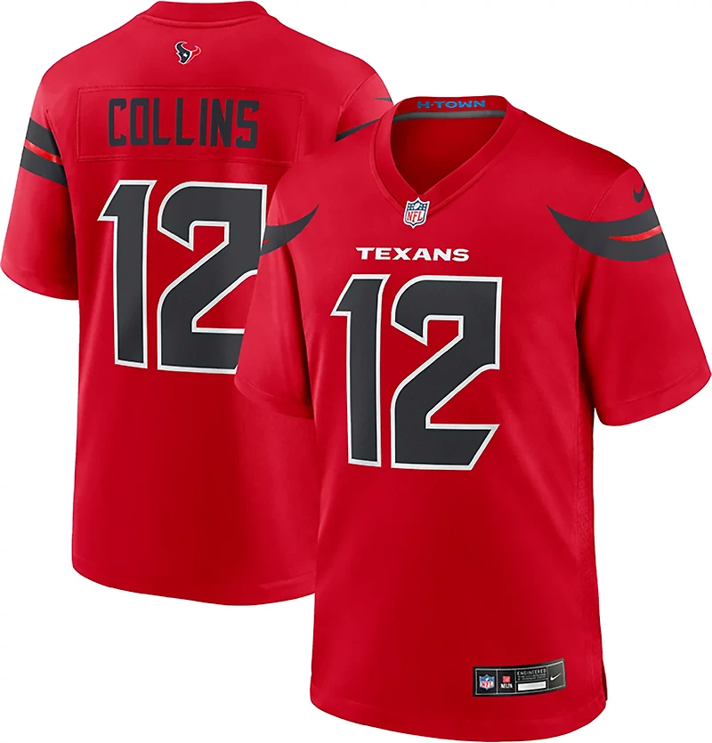 Nike Men's Houston Texans Nico Collins #12 Horn Logo Alternate Game Jersey