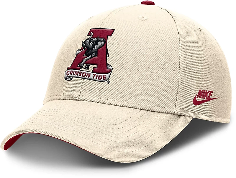 Nike Men's Alabama Dri-FIT Rise Legacy Vault Logo Structured Adjustable Cap