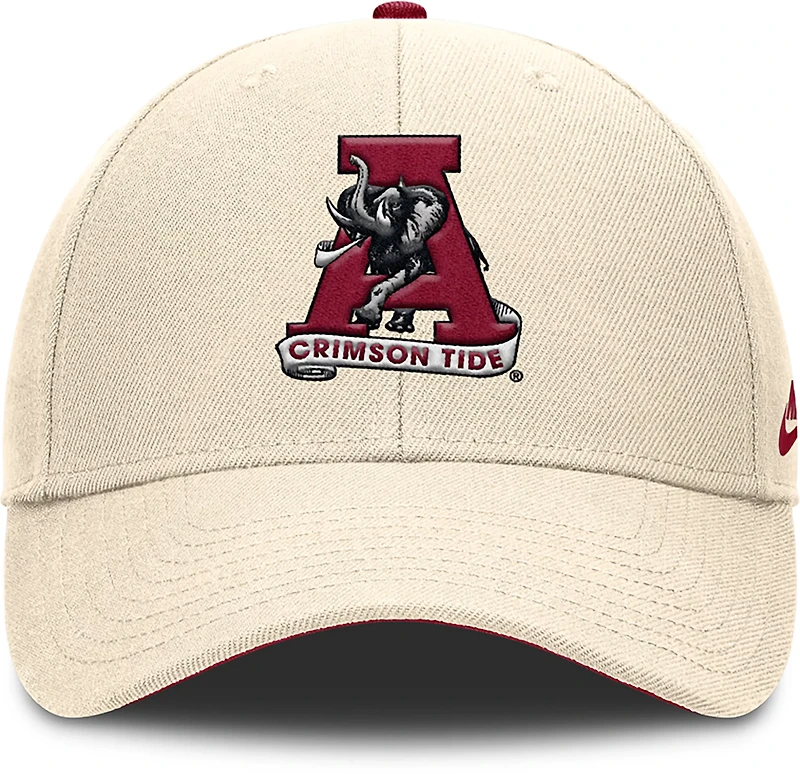 Nike Men's Alabama Dri-FIT Rise Legacy Vault Logo Structured Adjustable Cap