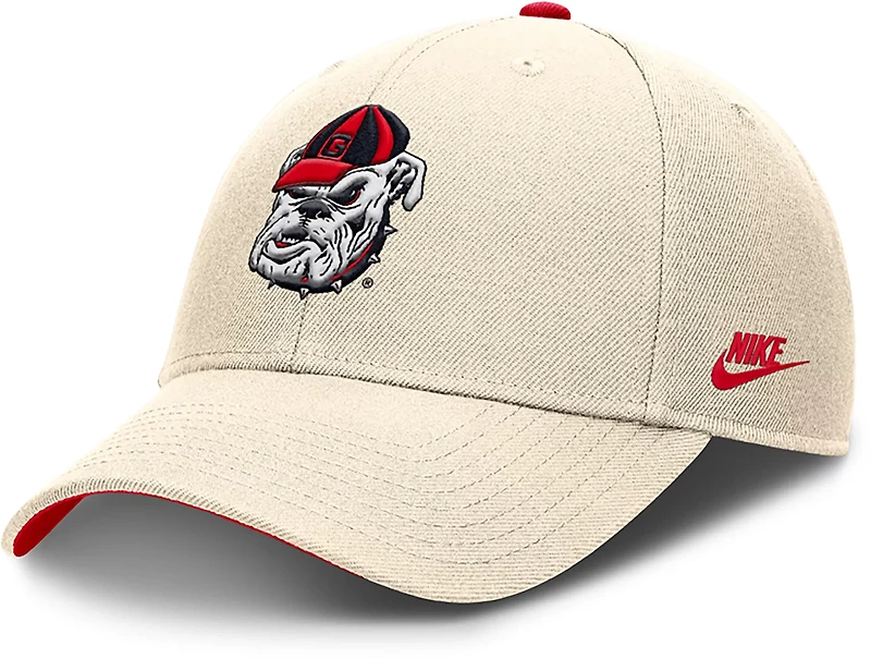 Nike Men's Georgia Dri-FIT Rise Legacy Vault Logo Structured Adjustable Cap