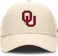 Jordan Men's Oklahoma Dri-FIT Rise Primetime Primary Logo Structured Adjustable Cap