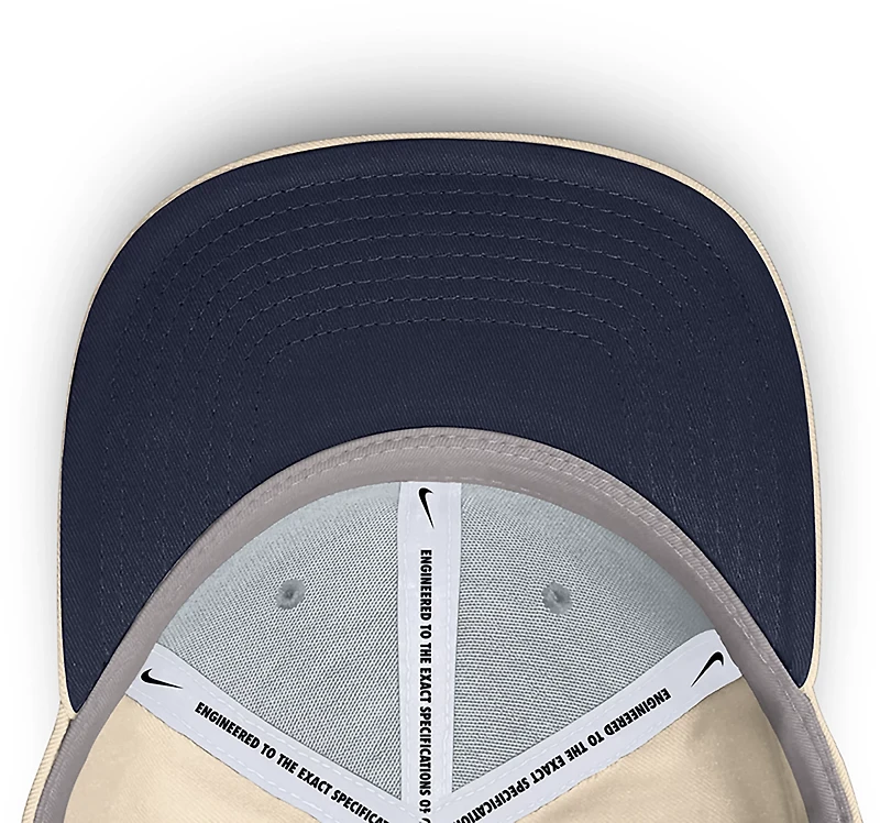 Nike Men's West Virginia Dri-FIT Rise Primetime Primary Logo Structured Adjustable Cap