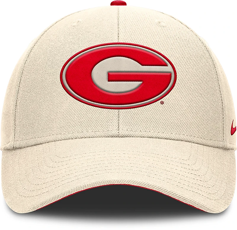 Nike Men's Georgia Dri-FIT Rise Primetime Primary Logo Structured Adjustable Cap