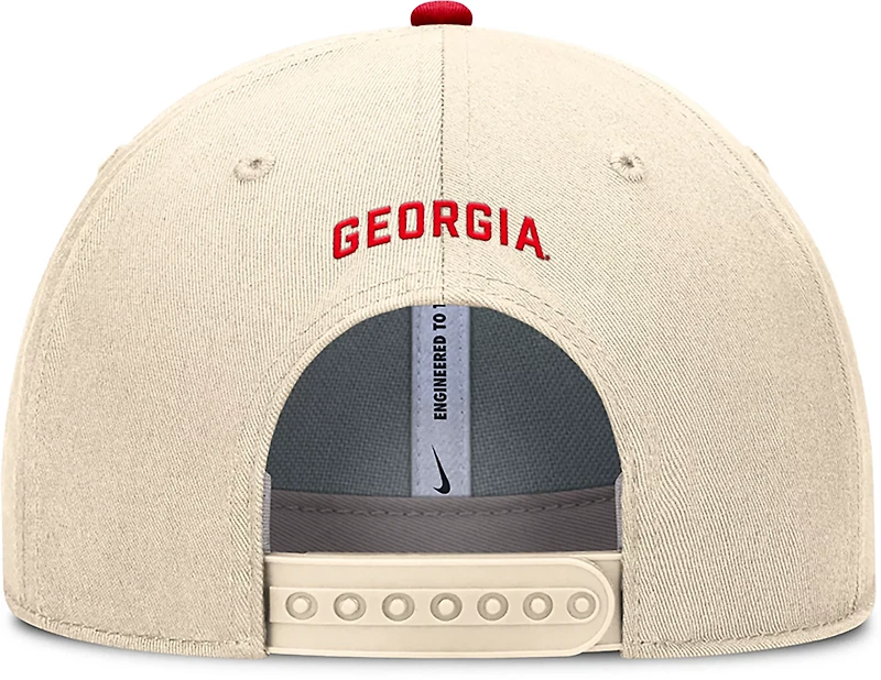 Nike Men's Georgia Dri-FIT Rise Primetime Primary Logo Structured Adjustable Cap