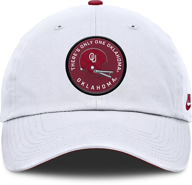 Nike Men's Oklahoma Legacy Football Helmet Logo Unstructured Adjustable Club Cap