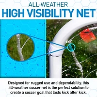 Franklin 4 ft x 6 ft Competition Steel Soccer Goal