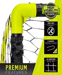 Franklin 4 ft x 6 ft Black Hawk Portable Soccer Goal