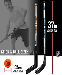Franklin NHL Kids' Street Hockey Goalie and Player Stick Set