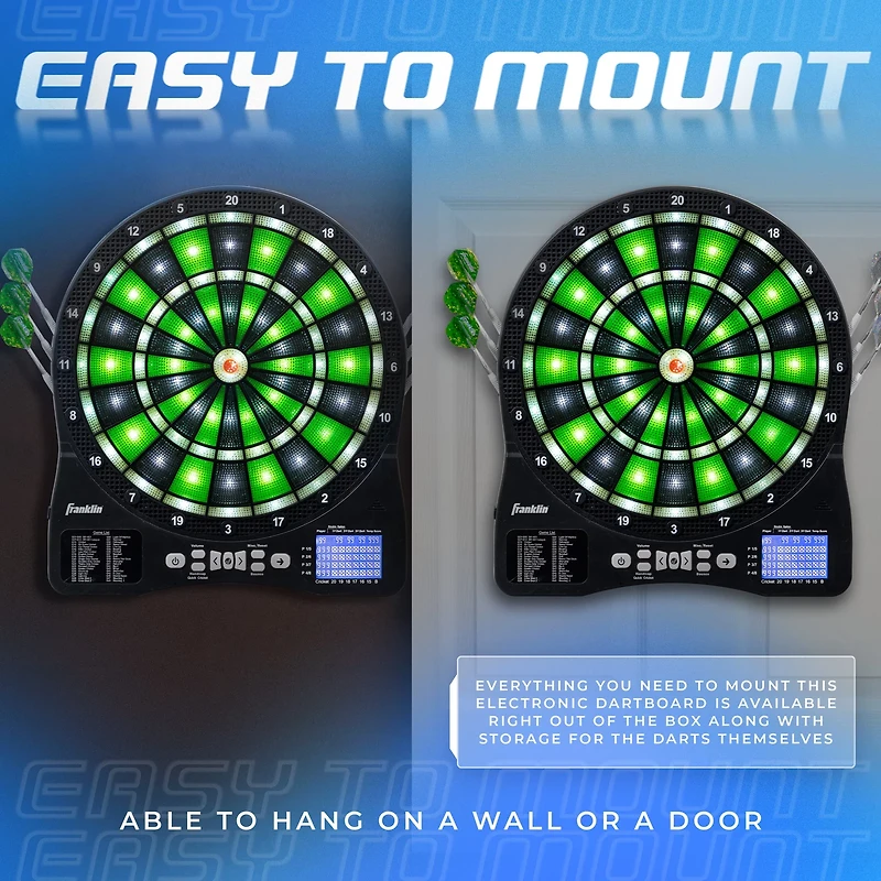 Franklin Light-Up Electronic Dart Board Set