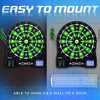 Franklin Light-Up Electronic Dart Board Set