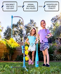 Franklin Kids' USA Softball 2-in-1 Grow-with-Me Batting Tee