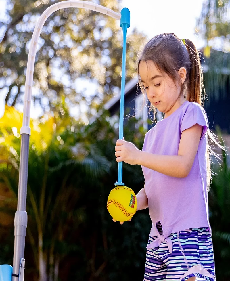 Franklin Kids' USA Softball 2-in-1 Grow-with-Me Batting Tee