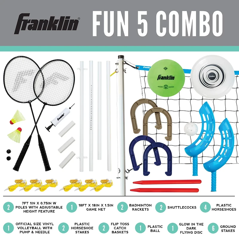 Franklin 5-Combo Outdoor Game Set