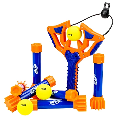 NERF Slingshot Challenge Kids Slingshot Bowling Game