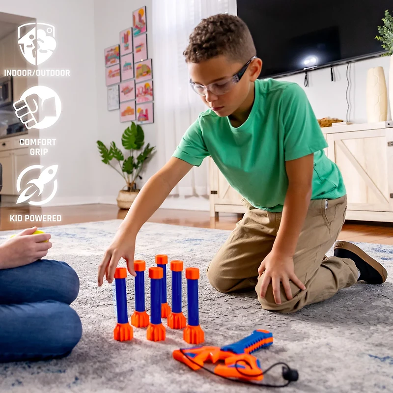 NERF Slingshot Challenge Kids Slingshot Bowling Game