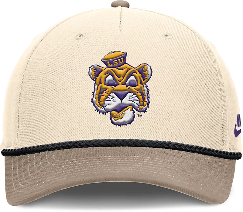 Nike Men's LSU Rise Legacy Logo Structured Adjustable Cap