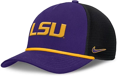 Nike Men's LSU Rise Primetime Primary Logo Trucker Cap