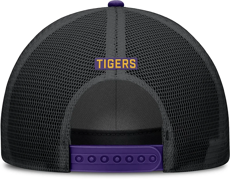 Nike Men's LSU Rise Primetime Primary Logo Trucker Cap