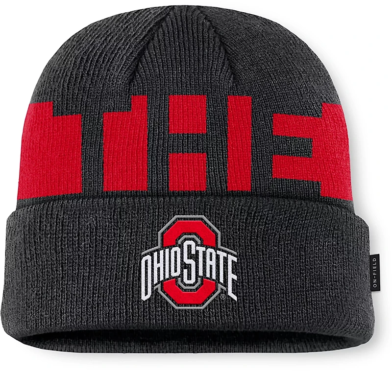 Nike Men's Ohio State Utility Gameday Cuffed Beanie Cap