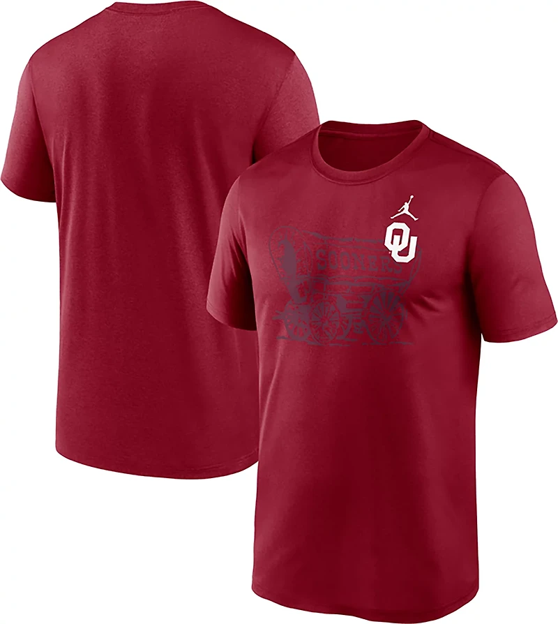 Jordan Men's Oklahoma Legend Shadow Logo T-shirt