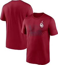 Jordan Men's Oklahoma Legend Shadow Logo T-shirt