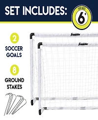 Franklin 3 ft x 4.5 ft MLS Youth Soccer Goal 2 Pack