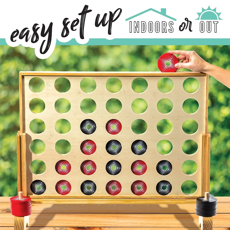 Franklin Jumbo Connect 4 In A Row Game Set