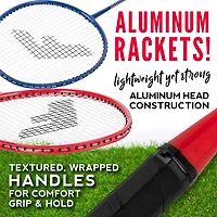Franklin Red, White and Blue 2-Player Badminton Set