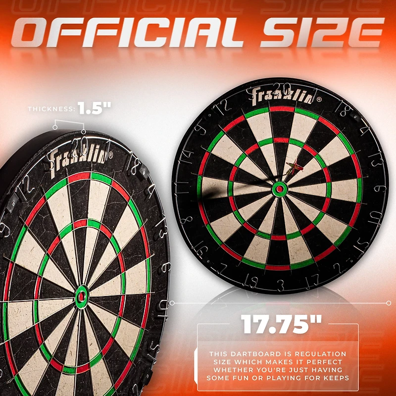 Franklin Sports Grade A Professional Dartboard