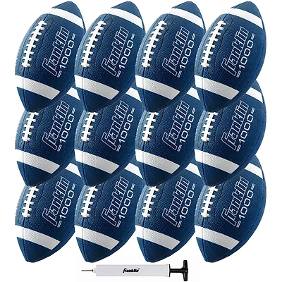 Franklin Grip-Rite 1000 Junior Size Footballs 12-Pack