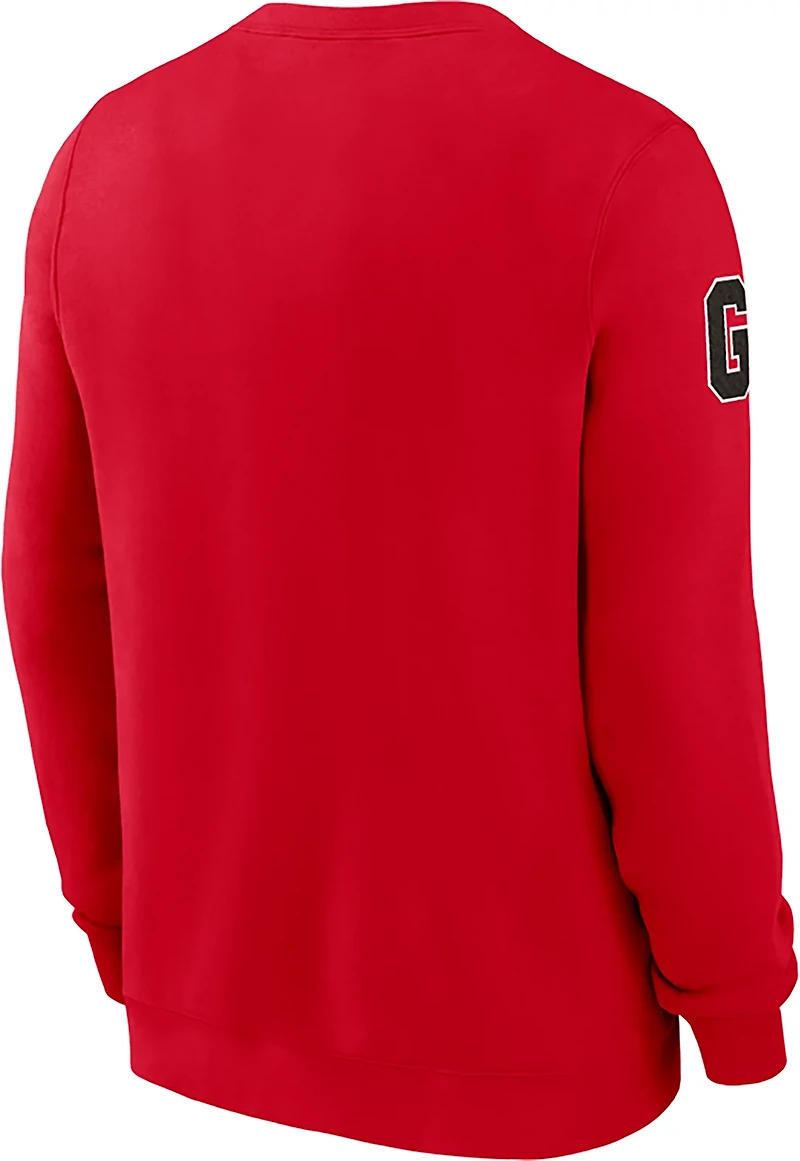 Nike Men's Georgia Block Team Fleece Club Crew