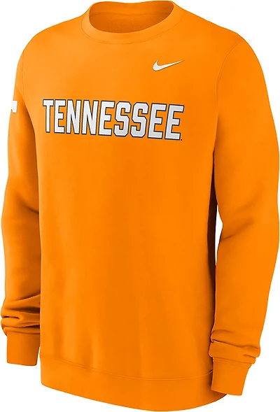 Nike Men's Tennessee Block Team Fleece Club Crew