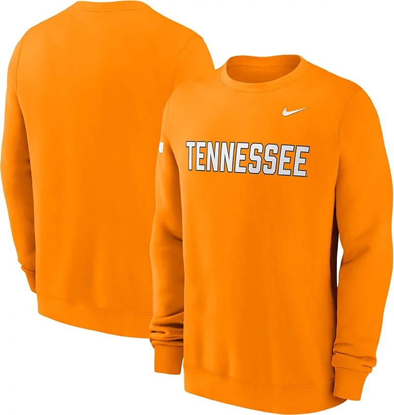 Nike Men's Tennessee Block Team Fleece Club Crew