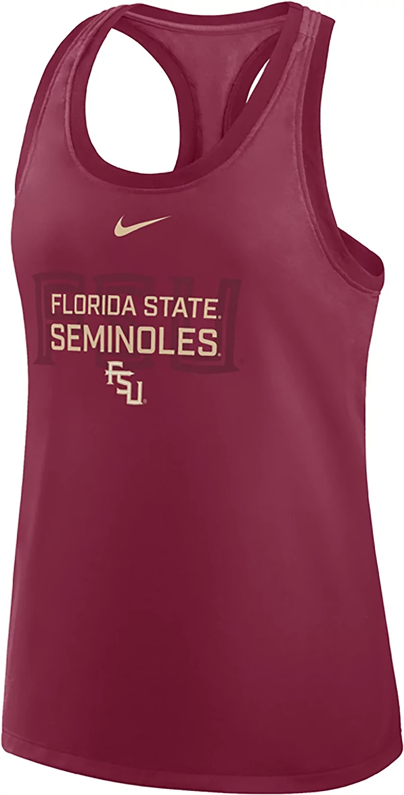 Nike Women's Florida State Team Over Primary Logo Racerback Tank Top