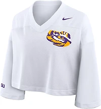 Nike Women's LSU Crop Football Jersey