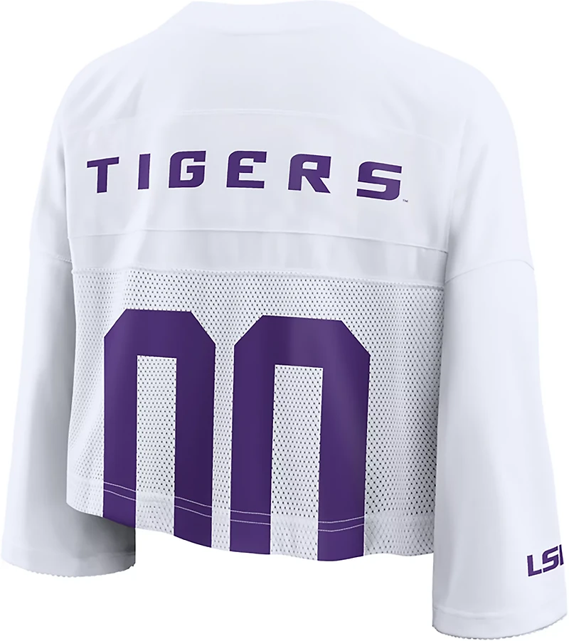 Nike Women's LSU Crop Football Jersey
