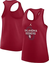Jordan Women's Oklahoma Team Over Primary Logo Racerback Tank Top